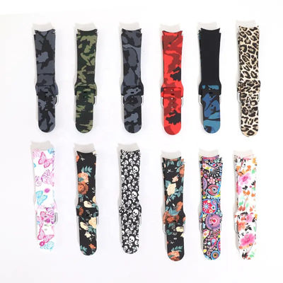 Καλή τιμή. Πολύχρωμο αδιάβροχο λουρί ρολογιών σιλικόνης, ελαφριές ζώνες σιλικόνης Smartwatch σε απευθείας σύνδεση