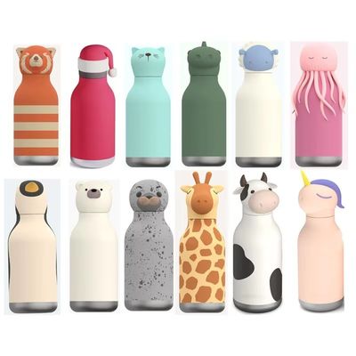 Καλή τιμή. Custom Silicone Lid Stainless Steel Water Bottle for Kids σε απευθείας σύνδεση