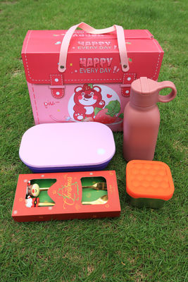 Καλή τιμή. Premium Stainless Steel & Silicone Lunch Set For Kids And Families – 4-in-1 Combo With Bento Box, Bottle, Snack Cup, And Animal Cutlery Wholesale σε απευθείας σύνδεση