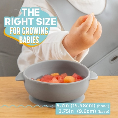 Καλή τιμή. Dinnerware σιλικόνης Heatproof εύρωστο καθορισμένο κύπελλο αναρρόφησης με το κουτάλι σε απευθείας σύνδεση