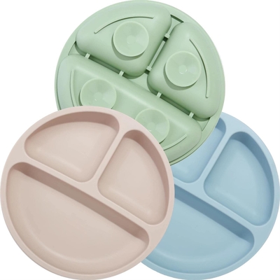 Καλή τιμή. Dinnerware σιλικόνης Multiscene αβλαβής καθορισμένος βαθμός τροφίμων πιάτων αναρρόφησης σε απευθείας σύνδεση