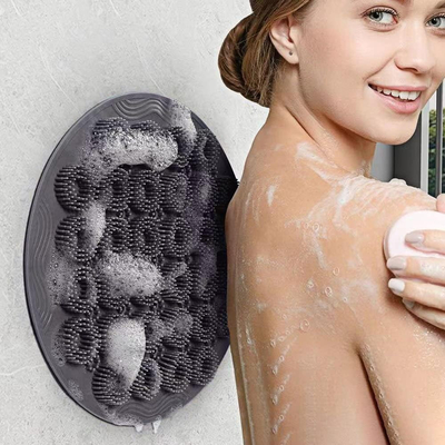 Μη τοξικός Washable μαξιλαριών μασάζ λουτρών τριφτών σιλικόνης για το σώμα