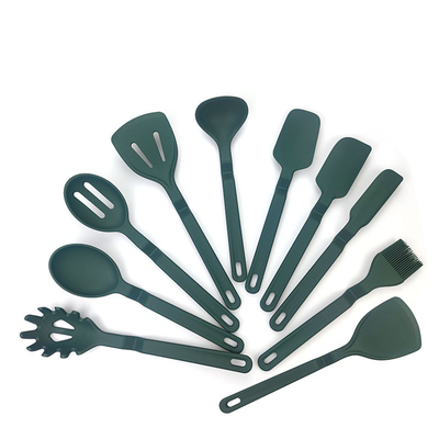 Καλή τιμή. 10 PCs Σιλικόνη Εργαλεία μαγειρικής Εργαλεία μαγειρικής Συμπεριλαμβάνει σπάτουλα κουτάλι Turner Whisk Tong, πλυντήριο πιάτων σε απευθείας σύνδεση