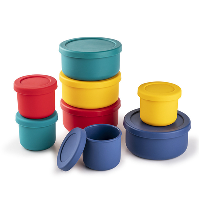 Σιλικόνιο Bento Box Για Παιδιά Παιδιά Παιδιά Σιλικόνιο Τροφίμων Grade Lunchbox Leakproof