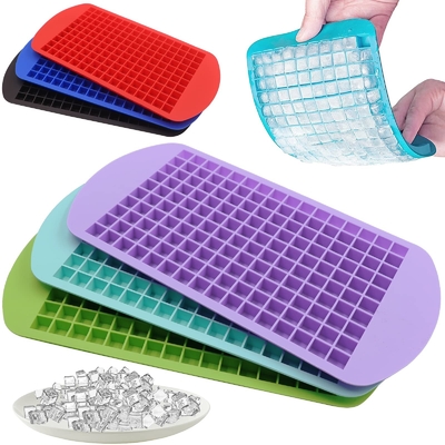 Τροφίμων Φαγητό Ice Cube Θήκη με κάλυμμα και δοχείο για ψυγείο BPA ελεύθερη Σιλικόνη Ice Cube Θήκη Σχήματα
