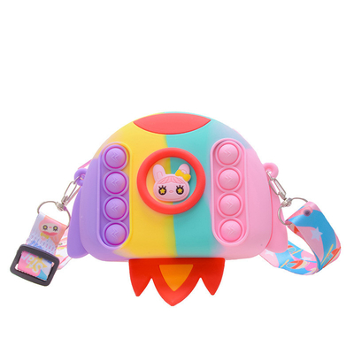 Πυραυλικό Cartoon Pop τσάντα τσάντα μολύβι Κεφάλαιο Crossbody τσάντα τσάντα πορτοφόλι τσάντα μακιγιάζ τσάντα αποθήκευση δοχείο παιδιά δώρο Χριστούγεννα