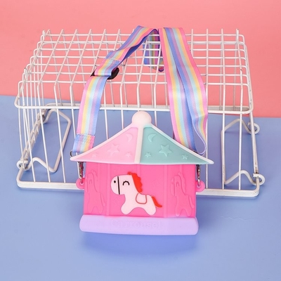 Καρουζέλ Κιντ CrossBody Τσάντα ώμου BPA δωρεάν Σιλικόνιο Πένα Κουτί για χαρτονομίσματα και μακιγιάζ Οργάνωση σχολικές προμήθειες