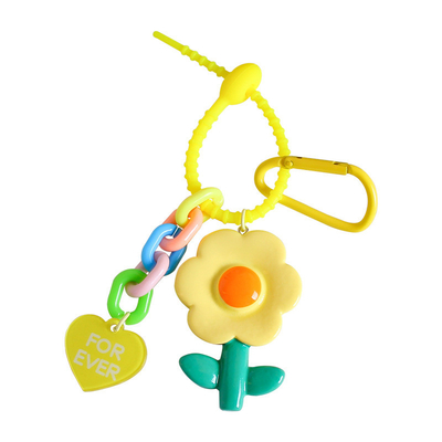 Φλούδα καρτούν Σιλικόνιο κρεμάλι Keychain Μαντάμ Pendan Key Ring για τσάντα τσάντα