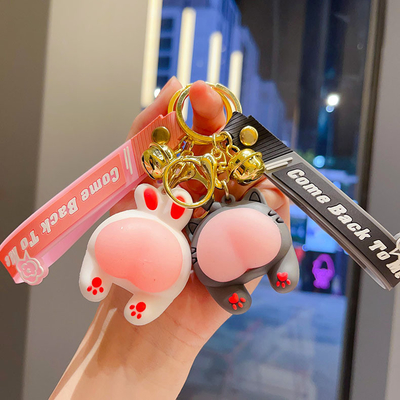 Κινηματογραφικό και σύγχρονο Kawaii Αμαξίδιο Keychain Συσκευές Πορτοφόλι Χερσαίο Πορτοφόλι Custom Keychain Μαντάμ