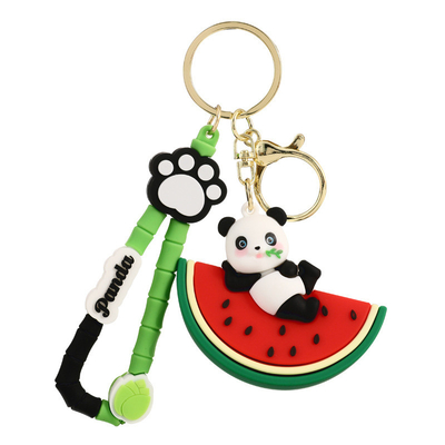 Κυρία Κορίτσι Γλυκό μαλακό Πάντα Keychain Μαντάρες Δώρο Ζώο Κλειδί Αμαξιού Κεραυνό