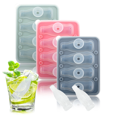 Σιλικόνιο Ice Cube Τραπέζια 3 Pack - Μεγάλο μέγεθος Σιλικόνιο Ice Cube Σκηνοειδή με διαρροή Ασφαλής Κάλυψη Αφαίρεση Square Ice Cube Τραπέζι και BPA Ελεύθερο για Cocktail, Ουίσκι, Stackable ευέλικτο πάγο