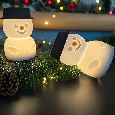 Καλή τιμή. Snowman Silicone Night Light for Kids - Touch Control, Rechargeable LED σε απευθείας σύνδεση