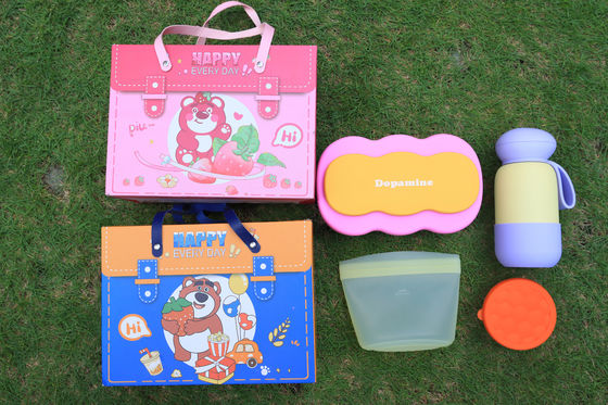 ποιότητας Μακαρόνια Σιλικόνιο Δωρεάν Δωρεάν Σετ ∆ιαχωρισμένο κουτί Bento, 304 μπουκάλι από ανοξείδωτο χάλυβα, Σιλικόνιο τσάντα τροφίμων και δοχείο αποθήκευσης Περιβαλλοντικά φιλικά εορταστικά τραπεζομάντια εργοστάσιο