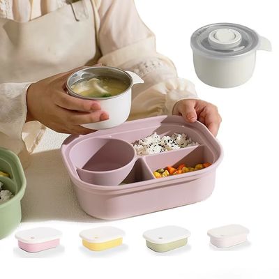 Καλή τιμή. Premium Stainless Steel & Silicone Lunch Set For Kids And Families – 4-in-1 Combo With Bento Box, Bottle, Snack Cup, And Animal Cutlery Wholesale σε απευθείας σύνδεση