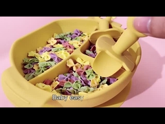 Μωρό που ταΐζει στο μαλακό δίκρανο κουταλιών καθορισμένο BPA ελεύθερη Dinnerware μωρών σιλικόνη βαθμού τροφίμων εργαλείων